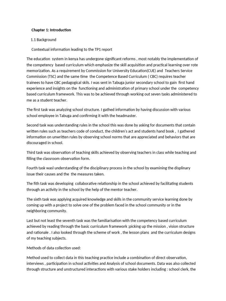 Sample Report CBC - Recover | PDF | Teachers | Schools