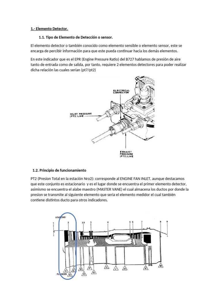 Funcionamiento del Sistema EPR B727 | PDF | Reloj | Engranaje