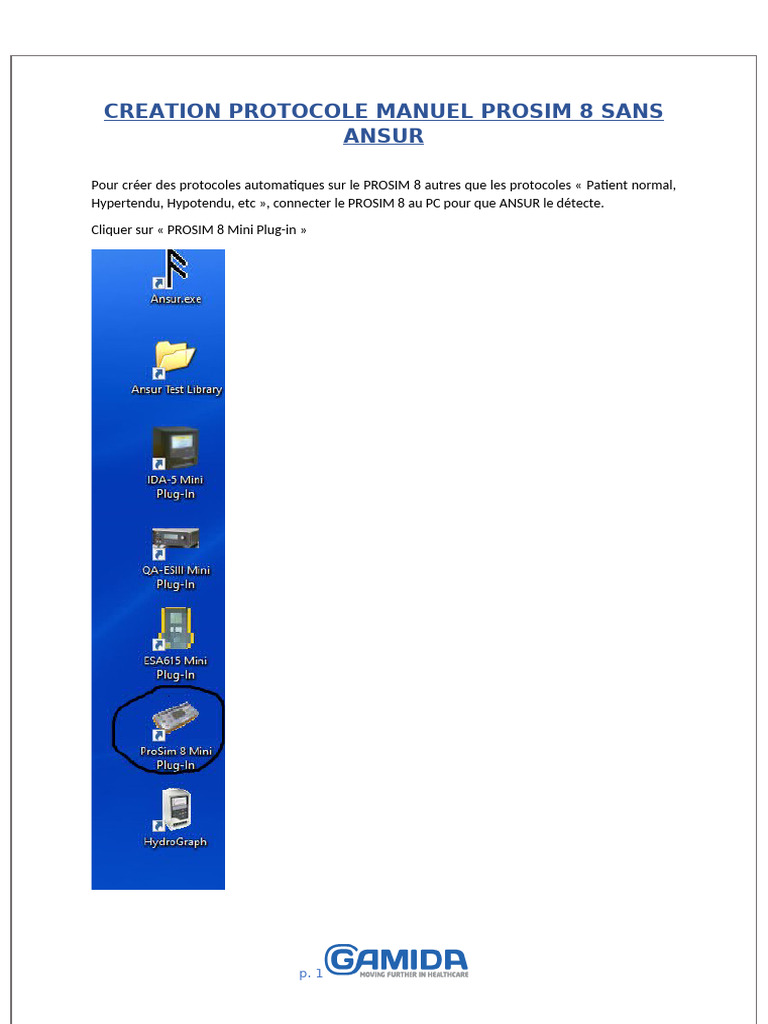 Création de Protocoles avec PROSIM 8 | PDF | Informatique | Logiciel
