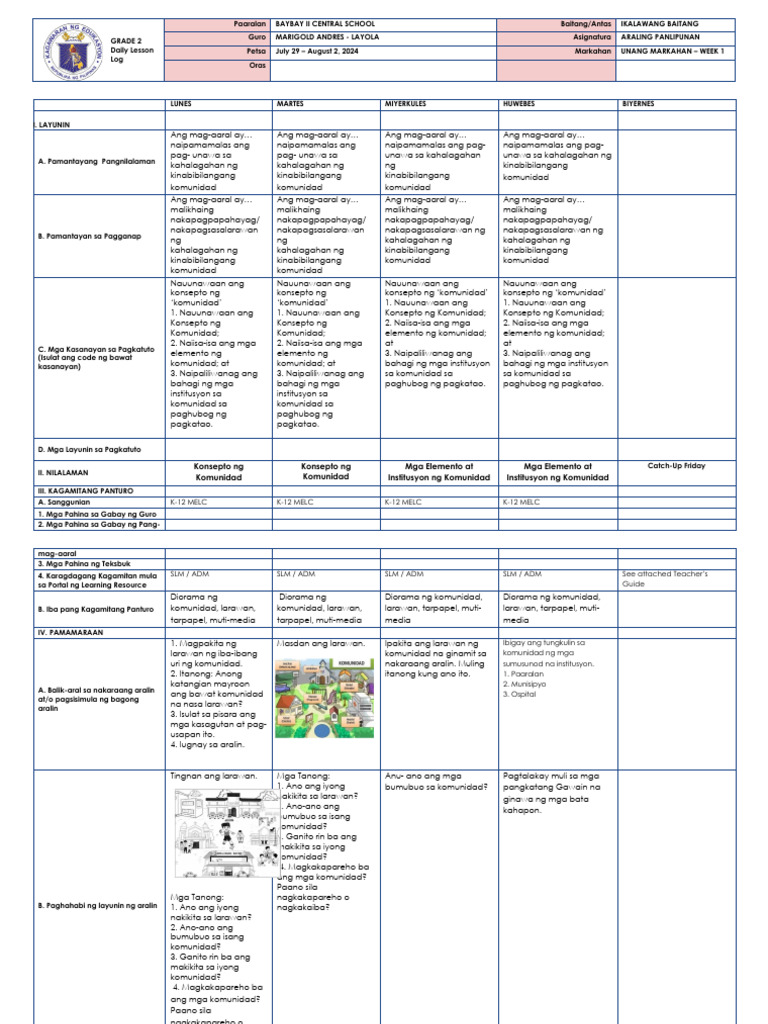 AP 2 DLL q1 Week 1 | PDF