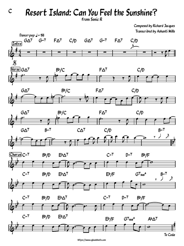 Sonic r can you feel the sunshine pdf
