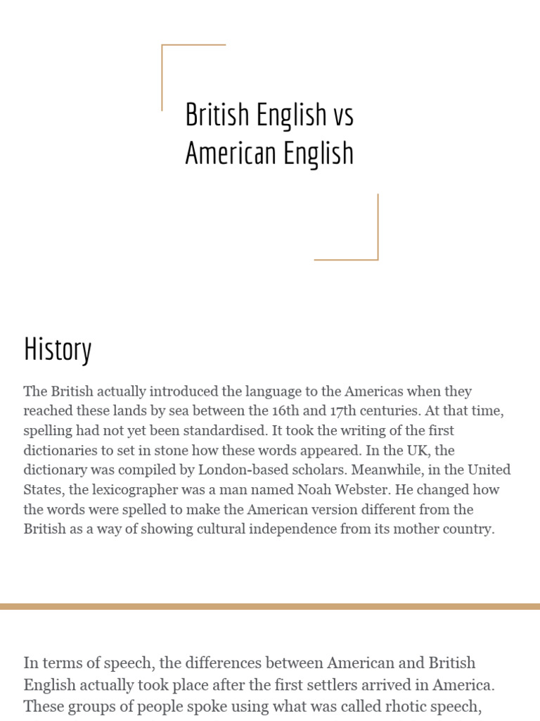 Differences Between UK and US English | PDF | English Language | Verb