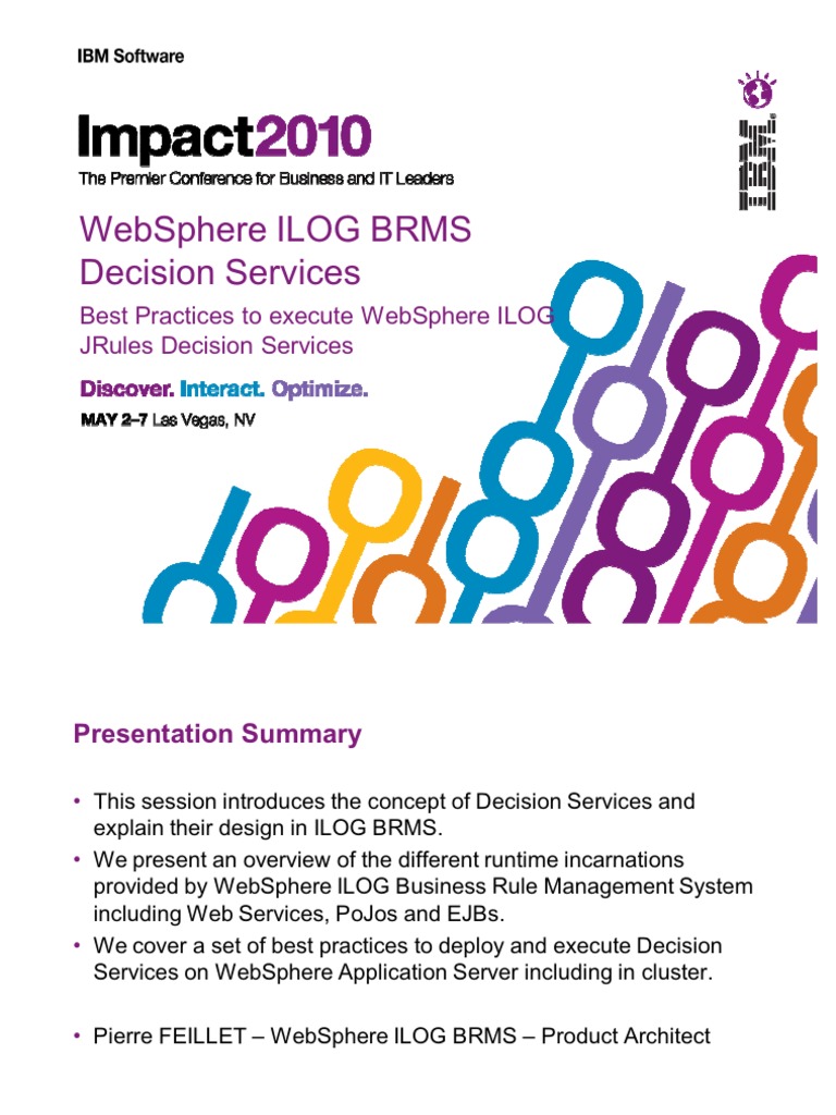 Best Practices To Execute WebSphere ILOG JRules Decision Services | PDF ...