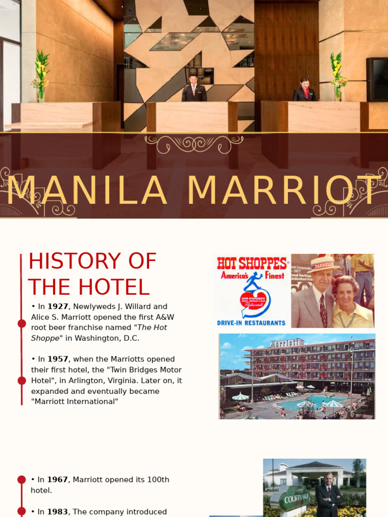 Manila Marriott Hotel Overview | PDF | Marriott International ...