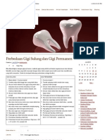 Perbedaan Gigi Sulung Dan Gigi Permanen Dentistry Molar