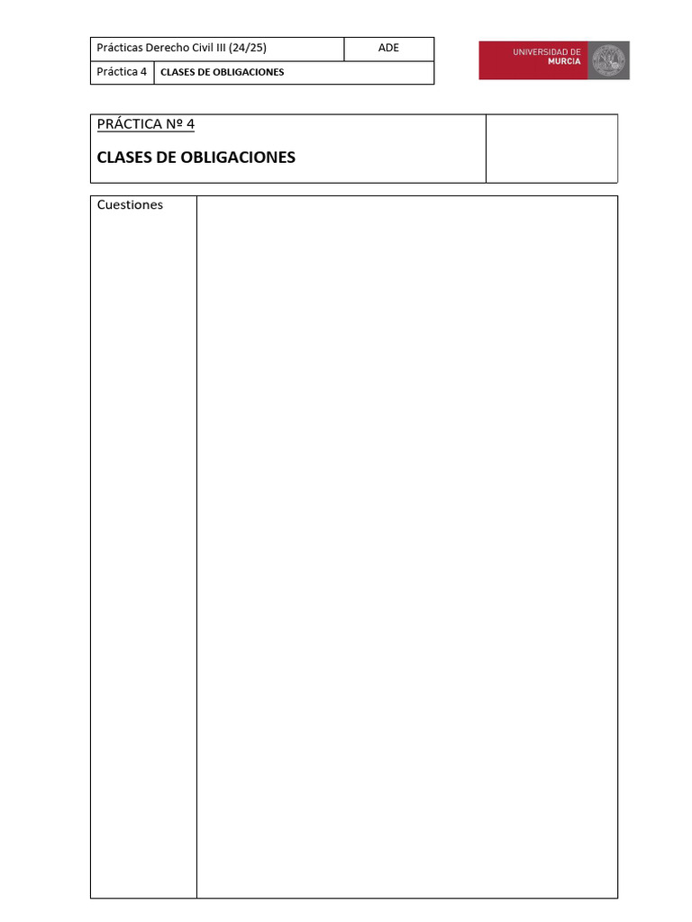 Clases de Obligaciones en Derecho Civil | PDF | Economias