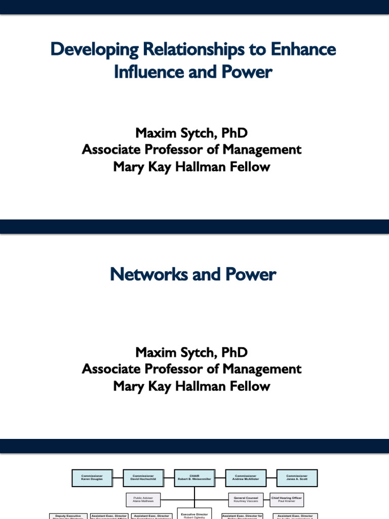 Enhancing Influence Through Networking | PDF | Renewable Energy