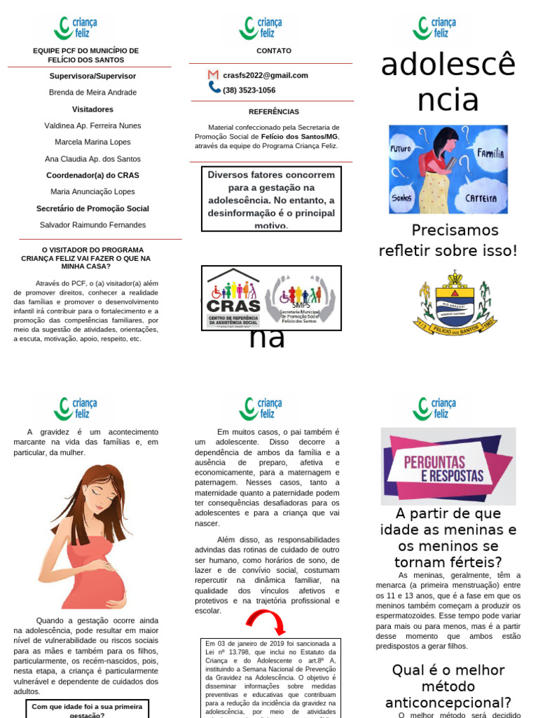 Gravidez na Adolescência: Riscos e Prevenção | PDF | Adolescência ...