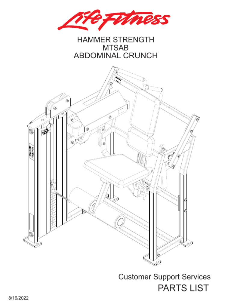 MTS Abdominal Crunch Assembly Guide | PDF | Screw | Nut (Hardware)