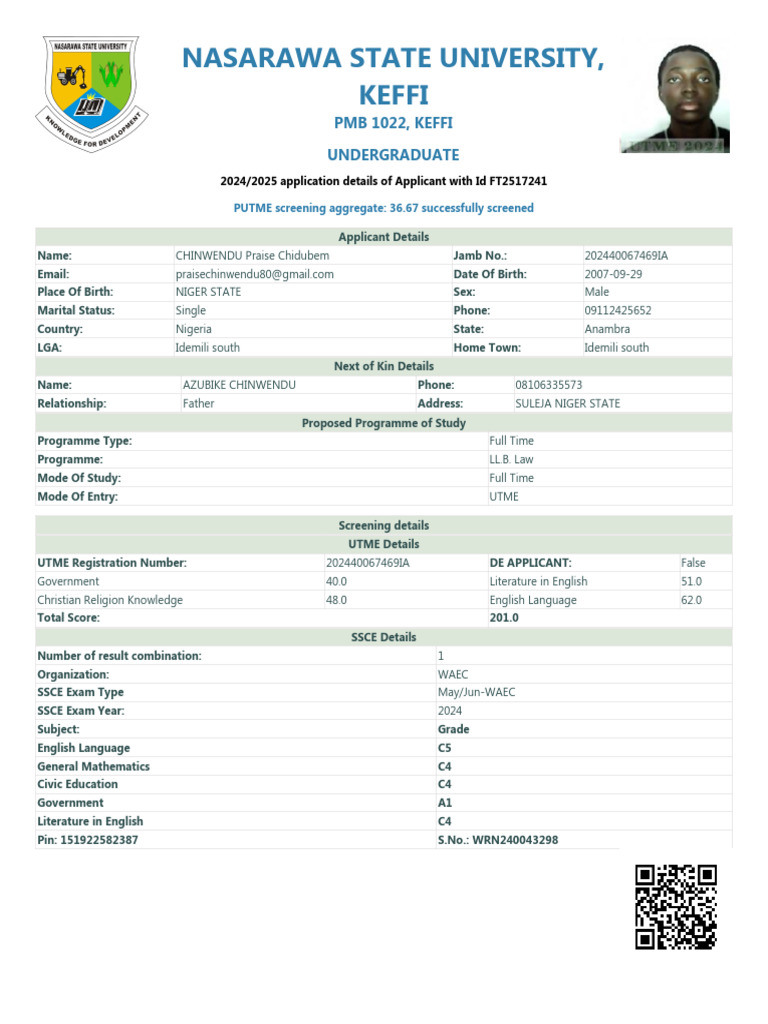 Application Summary | PDF | Qualifications