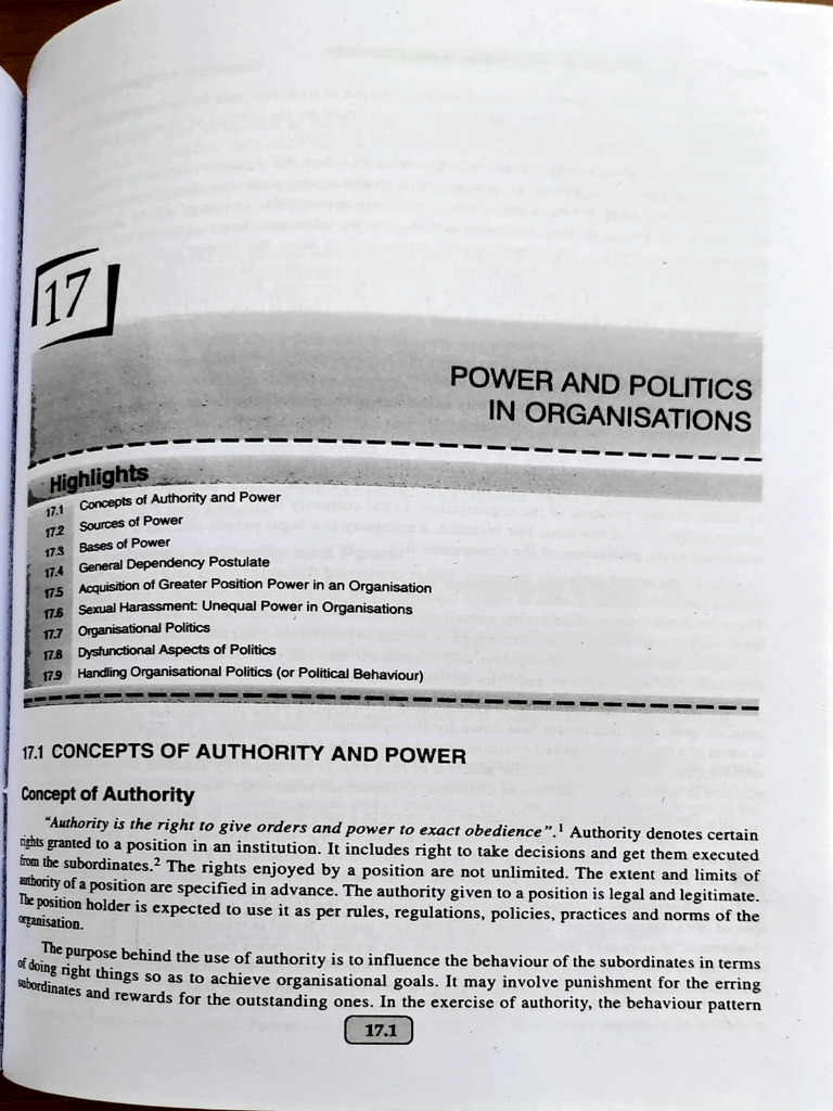 Power and Politics in Organisation | PDF