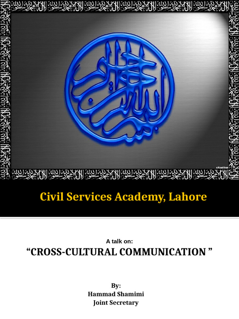 Cross Cultural Comm | PDF | Communication | Human Communication