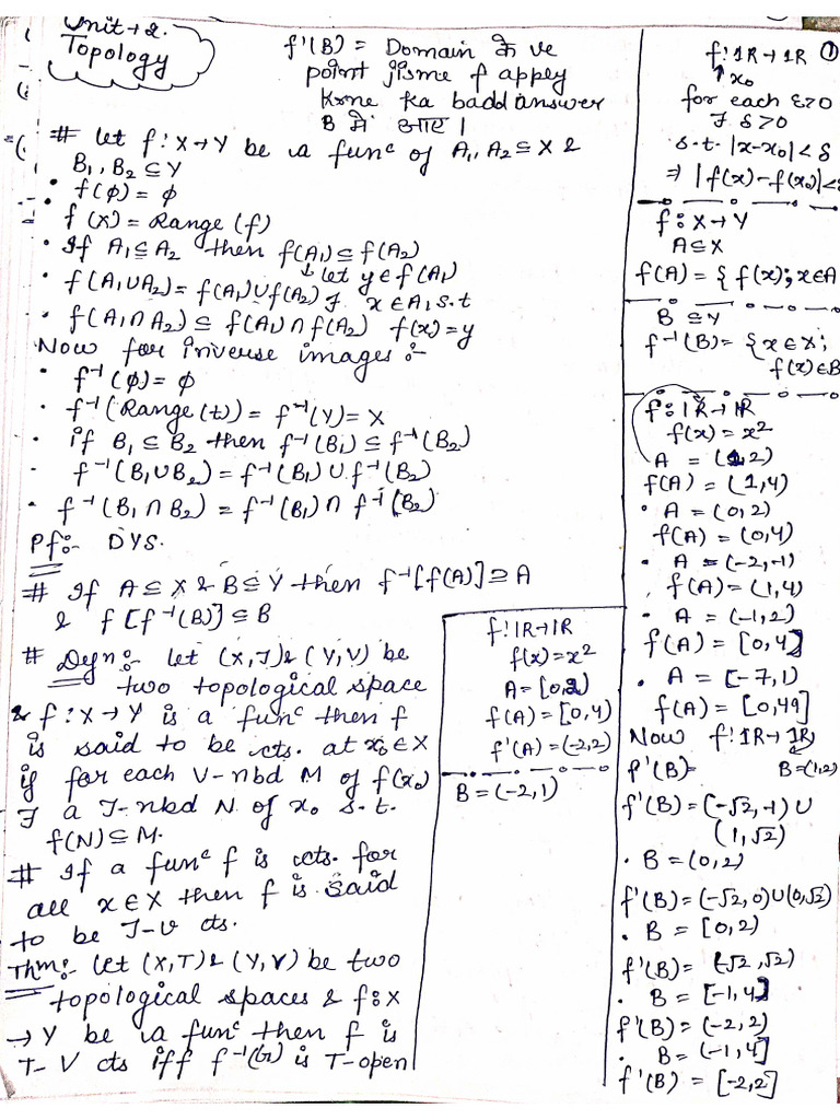 Topology Unit 2 | PDF