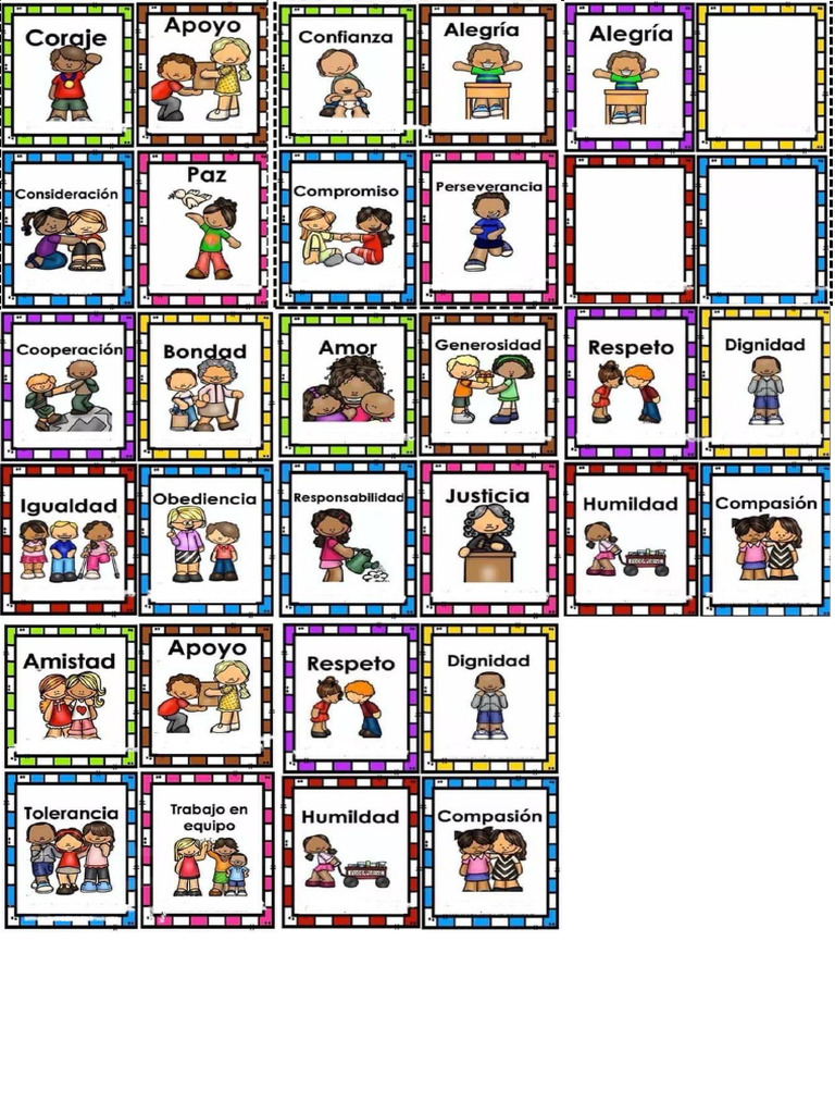 Loteria de Los Valores | PDF