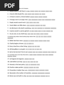 Some Important PROVERBS For SSC Students