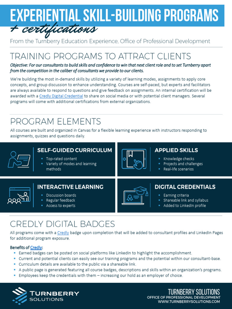 Consultant Skill-Building Programs | PDF | Data Analysis | Linked In
