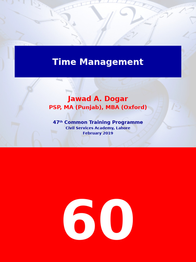 Time Management CSA | PDF | Time Management | Professional Skills