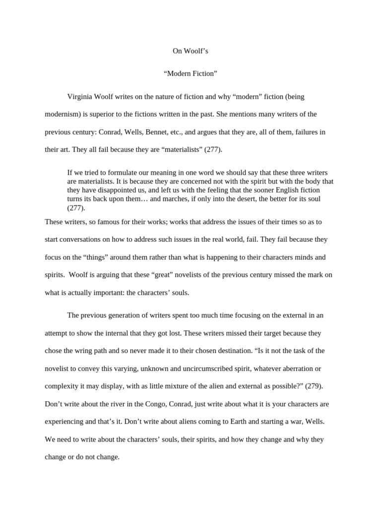 Assignment 5 Modern Fiction | PDF | Poetry | General Fiction