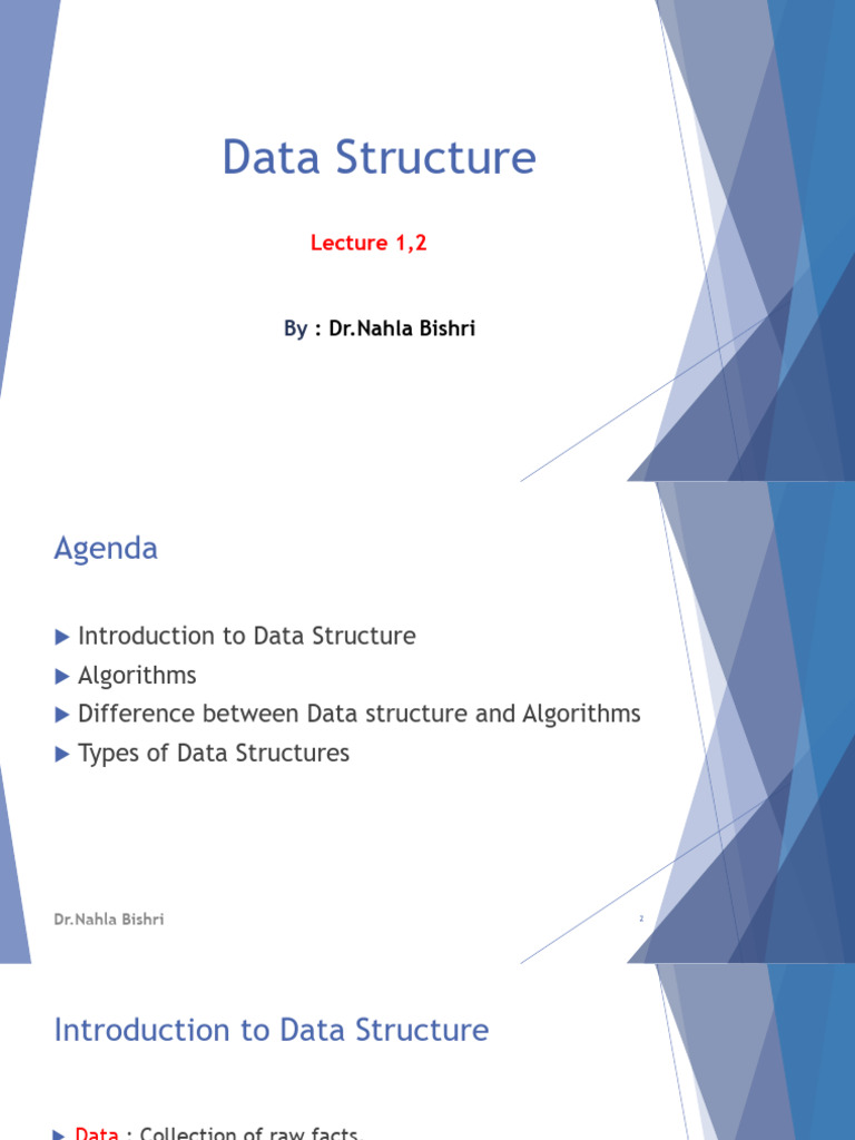 Lec 1,2 | PDF | Algorithms | Data Structure