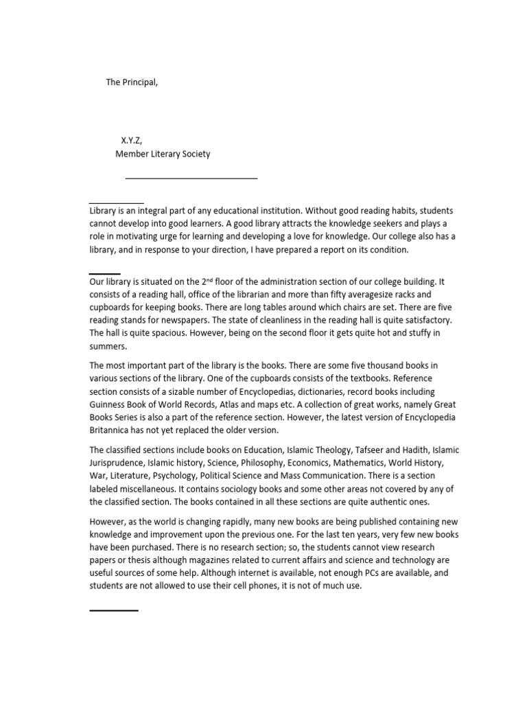 Library Condition Report and Recommendations | PDF | Libraries