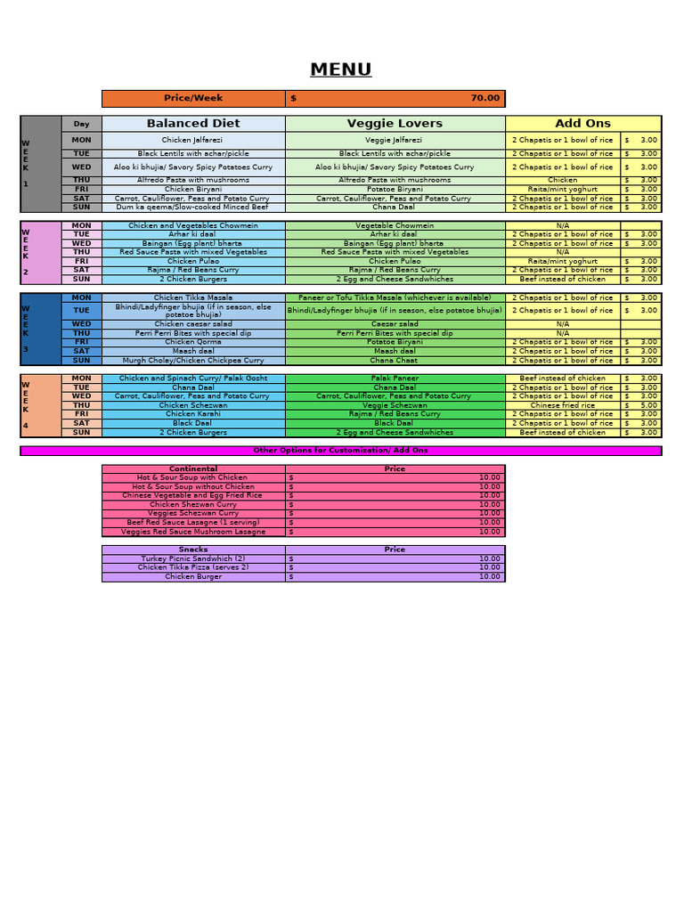 Menu | PDF | Hamburgers | Curry