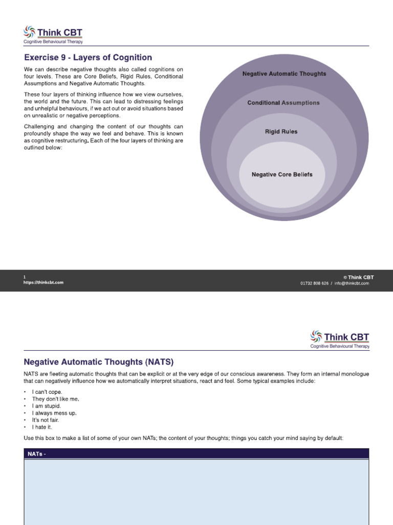 Exercise 9 Layers Of Cognition Pdf