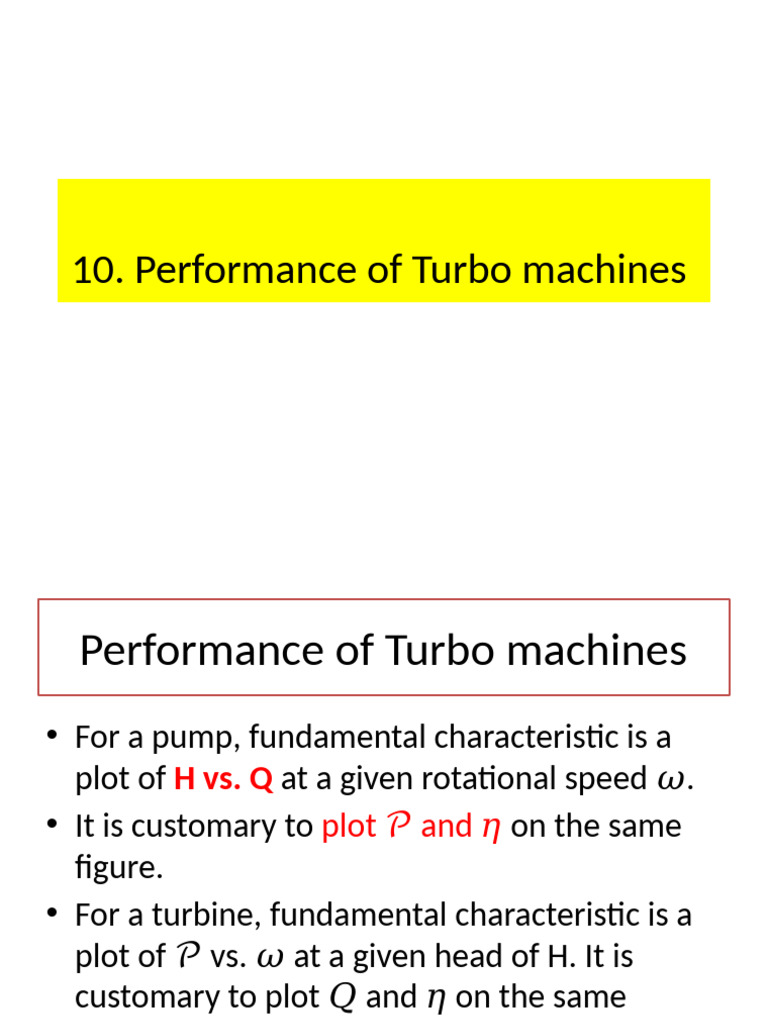 Turbo Machine Performance Analysis | PDF | Pump | Horsepower