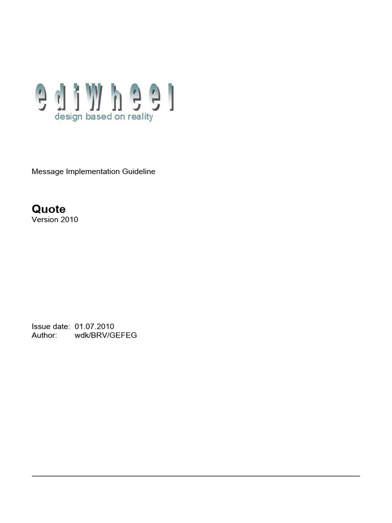 GEFEG.FX XML Quote Guidelines | PDF | Invoice | Computing