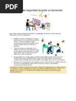 Guía de Sismos para Niños y Adolescentes | PDF | Temblores | Tsunami