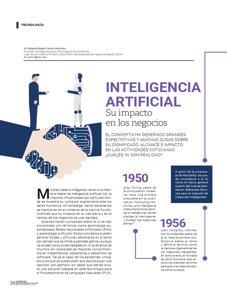 IA Su Impacto en Los Negocios | PDF | Inteligencia artificial ...