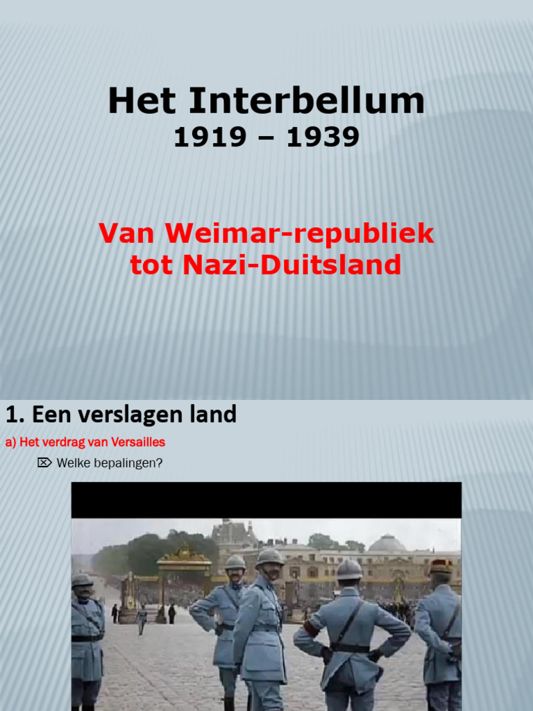 Interbellum Duitsland | PDF