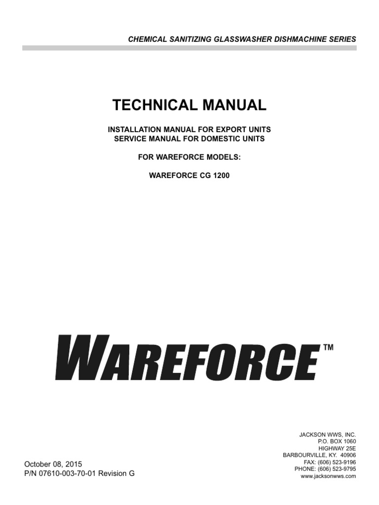 Glasswasher Installation Guide | PDF | Relay | Switch