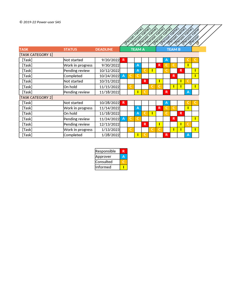Task Management Overview Template | PDF | Microsoft Excel | Software