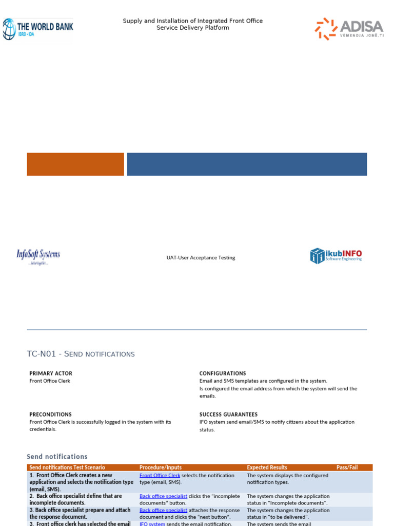 Front Office Notification Testing Guide | PDF | Computing