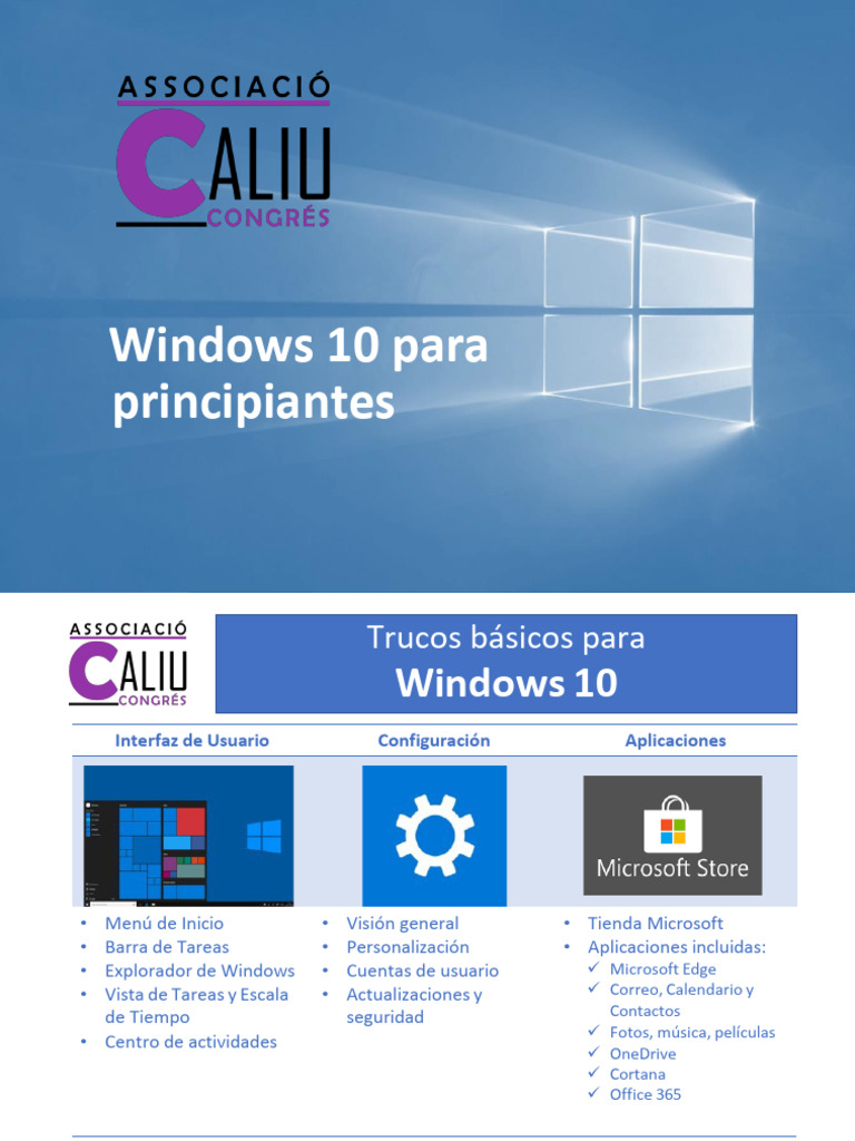 Manual de Usuario Windows 10 | PDF | Windows 10 | Microsoft Windows