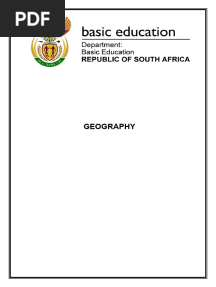 Geography Exam Guidelines Grade 11