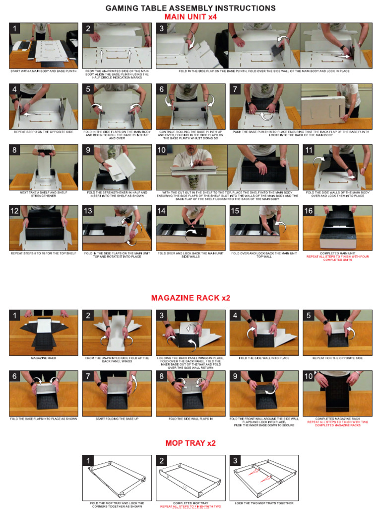 40K FSDU - Display Table Assembly Guide (Comp) | PDF