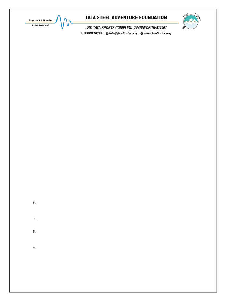 TSAF High Risk Activity Acknowledgment | PDF | Risk | Indemnity