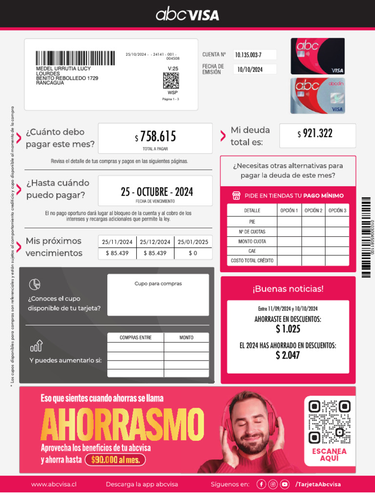 EECC-25 Oct. 2024 | PDF | Crédito | Finanzas y dinero