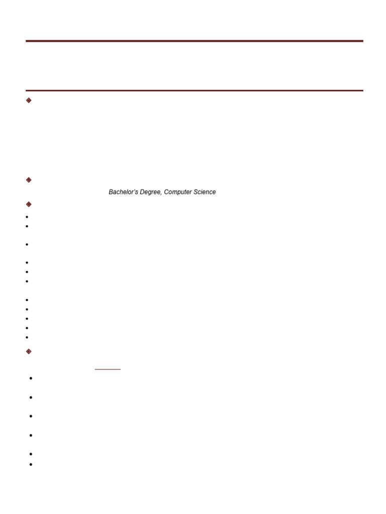 Senior Java Engineer Profile Overview | PDF | Spring Framework | Software