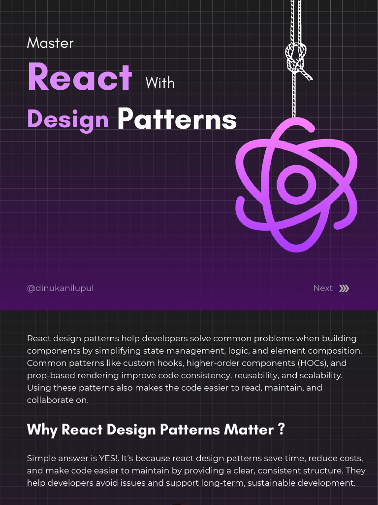 Master React With Design Patterns | PDF | Software Design Pattern ...