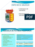 Horarios y Partidos de Los Equipos de Nuestra Localidad