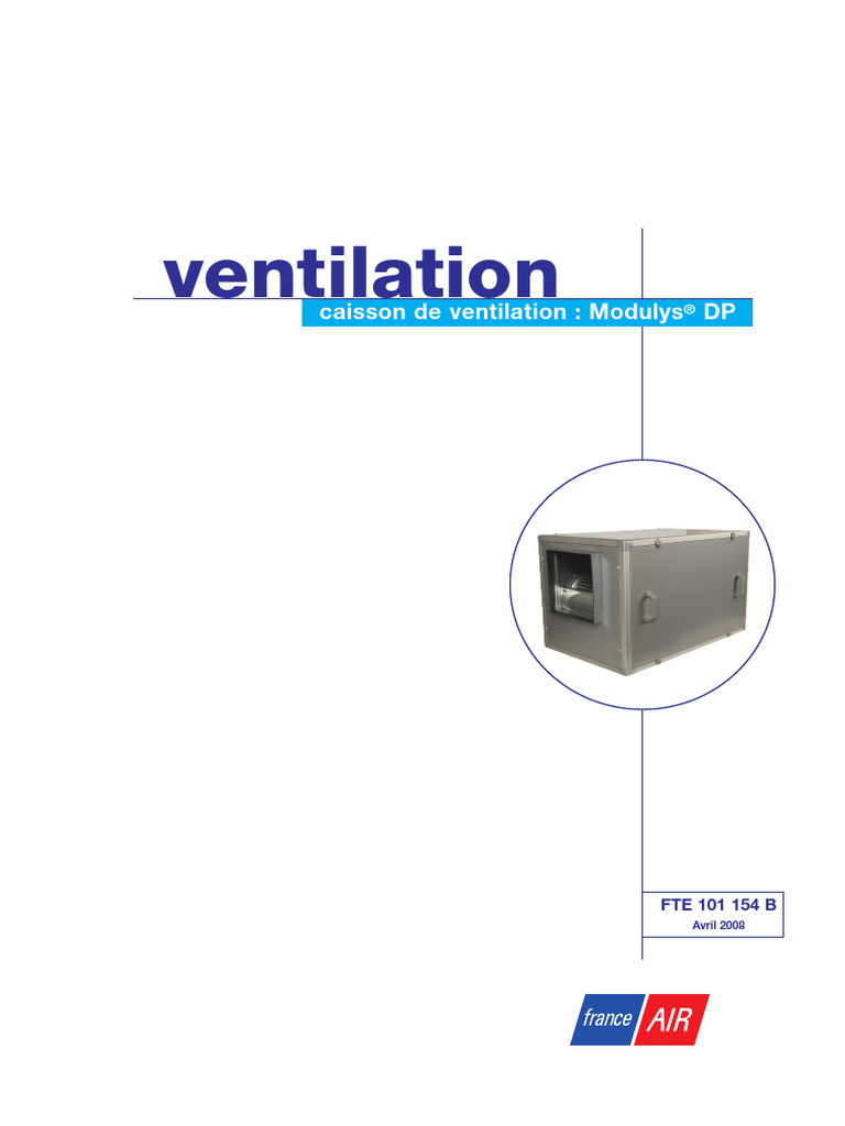 Caisson de Ventilation Modulys® DP | PDF | Ventilation (Architecture ...