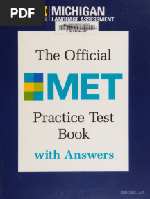 Official Met Practice Test Book With Answers