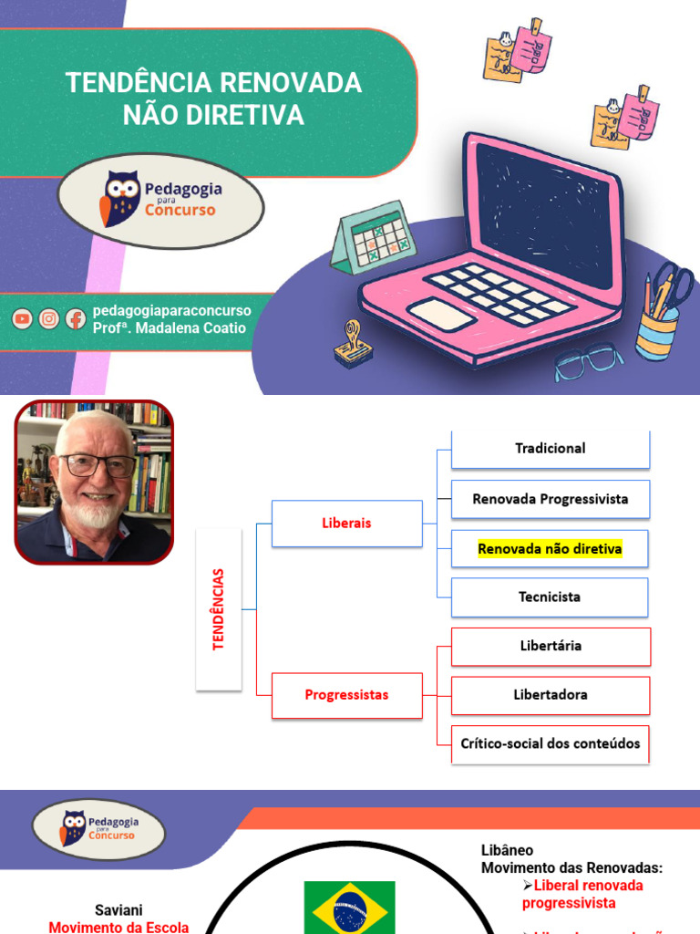 Tendência Liberal Renovada Não Diretiva | PDF | Pedagogia | Aprendizado