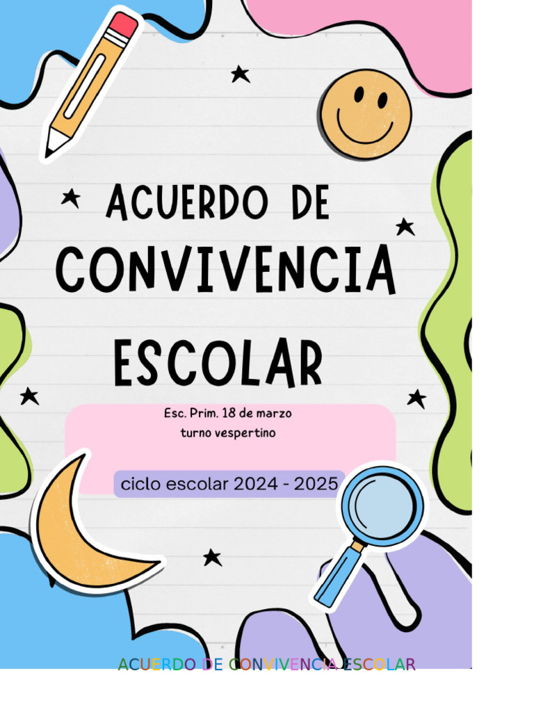 Acuerdo de Convivencia Escolar 2023 | PDF | Escuelas | Violencia