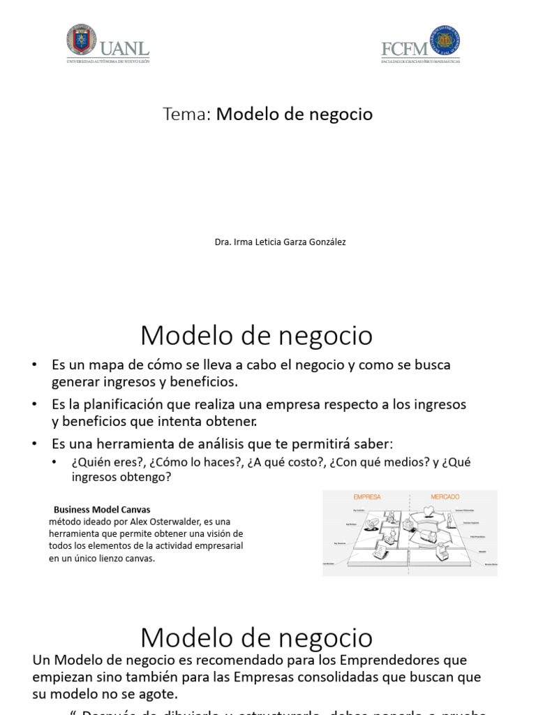 Metodo Canvas | PDF | Modelo de negocio | Iniciativa empresarial