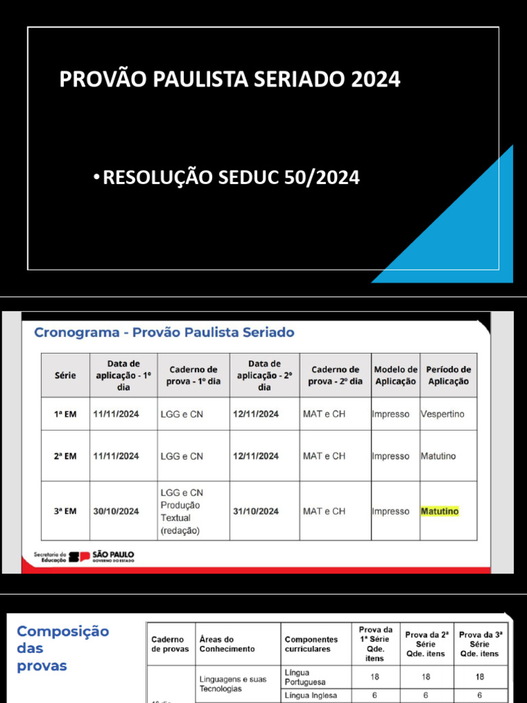Provão Paulista Seriado 2024: Guia Completo | PDF