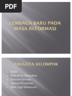 Download Lembaga Baru Pada Masa Reformasi by Ricky Thomas SN78850331 doc pdf