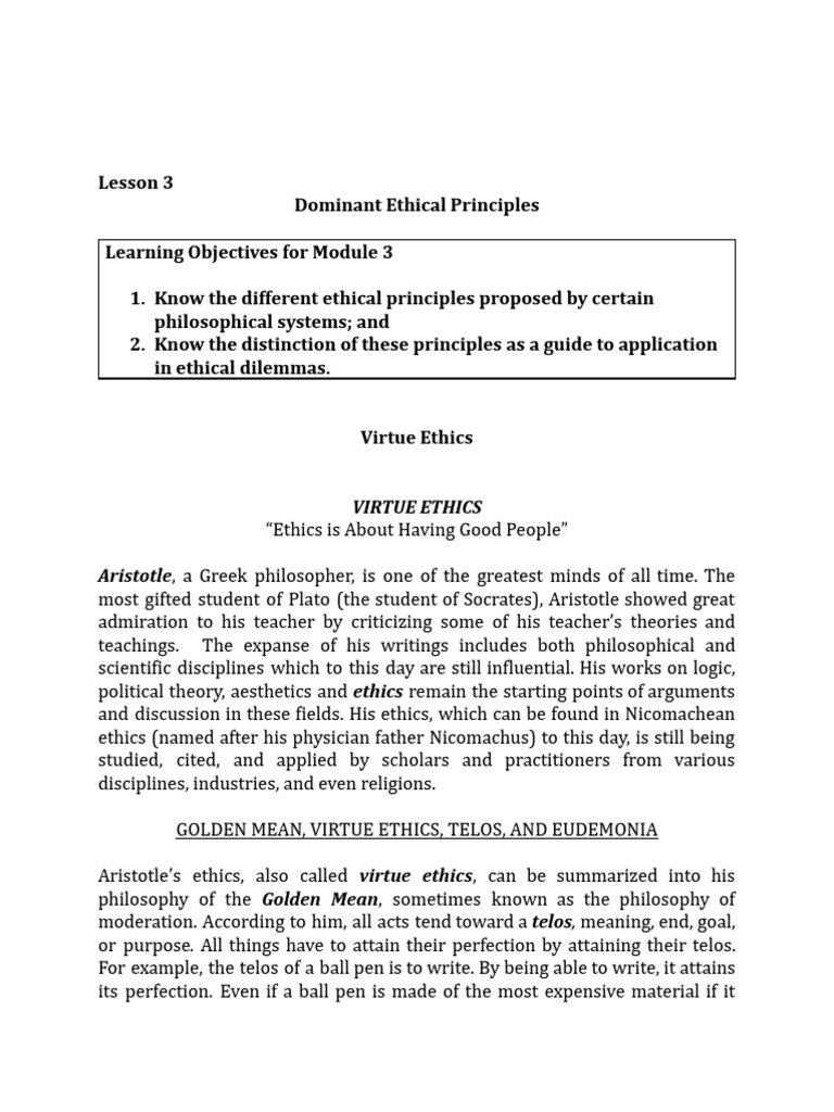 Understanding Aristotle's Virtue Ethics | PDF | Virtue | Virtue Ethics